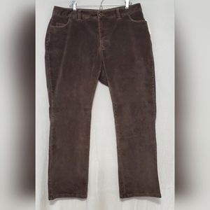 NWT Caslon Corduroy Washed Mocha Slacks Size 14WP